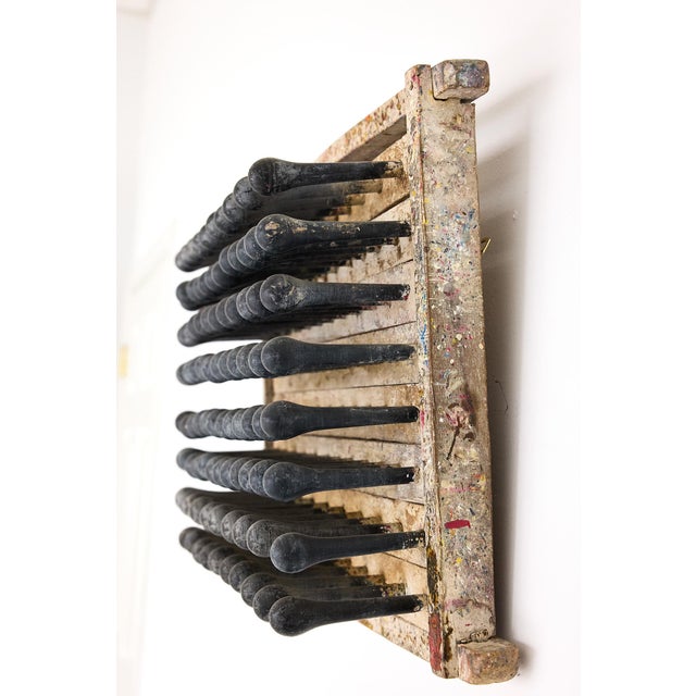 American Vintage Industrial Balloon Mold, Repurposed as Rustic Wall Art For Sale - Image 3 of 15