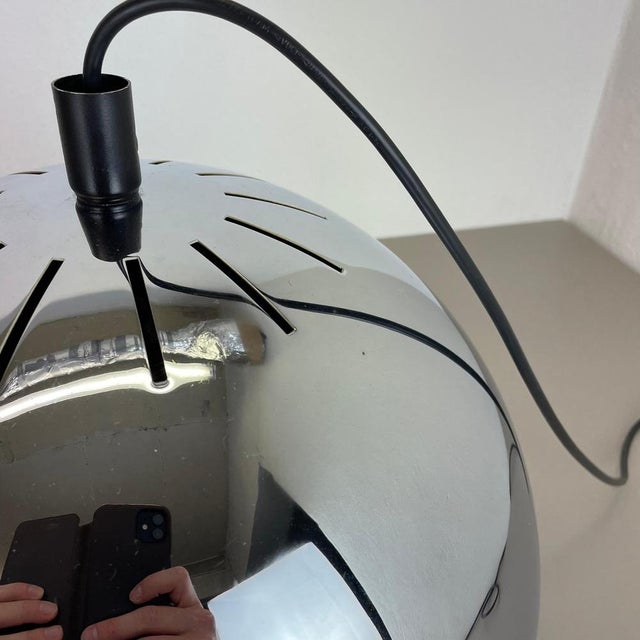 Chromed Metal Bubble Hanging Light attributed to Rolf Krüger for Staff Lights, Germany, 1970s For Sale - Image 17 of 18