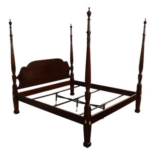 Statton King Size Carved Cherry Poster Bed For Sale