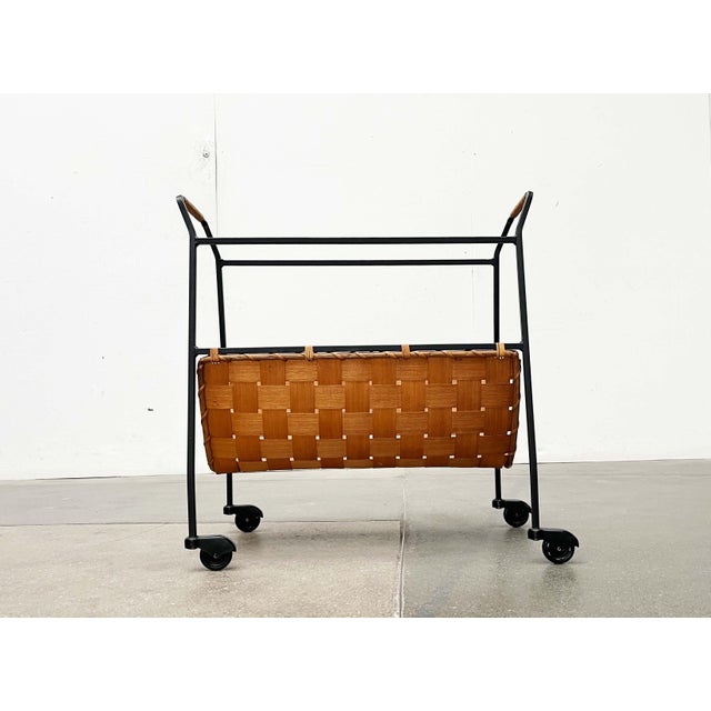 Mid-Century Modern German Serving Cart with Tray, 1960s For Sale - Image 6 of 18