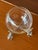 1990s Vintage Arthur Court Glass Bowl on Silver Rabbit Stand For Sale - Image 5 of 7