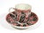 First Period Worcester Porcelain Queen Charlotte Pattern Large Coffee Cup and Saucer This rare and unusually large First...