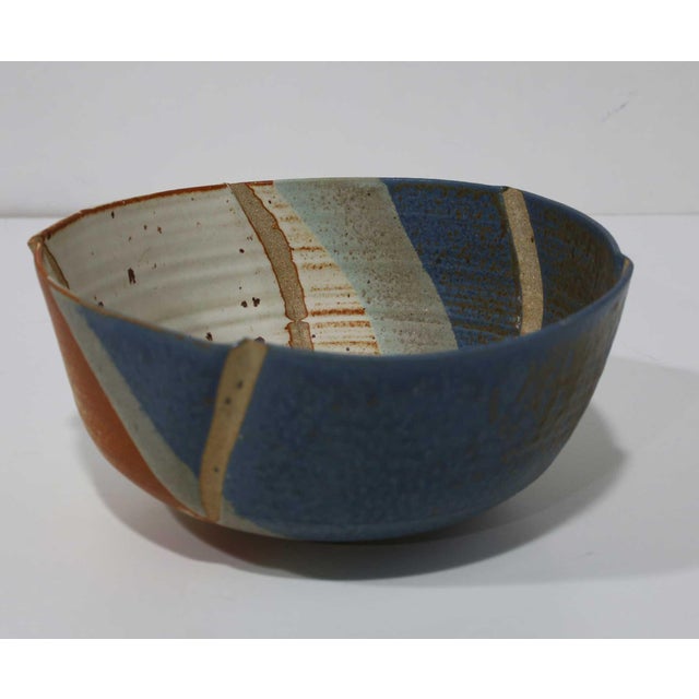 Studio Art Pottery Bowl, Signed For Sale - Image 11 of 12