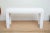 Vintage White Lacquered Over Wood Rectangle Console and or Sofa Table 80's Restored For Sale - Image 11 of 11