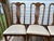 Vintage 4 Thomasville Furniture Company Queen Anne Shell Carved Splatback Dining Chairs With Padded and Upholstered Seats...