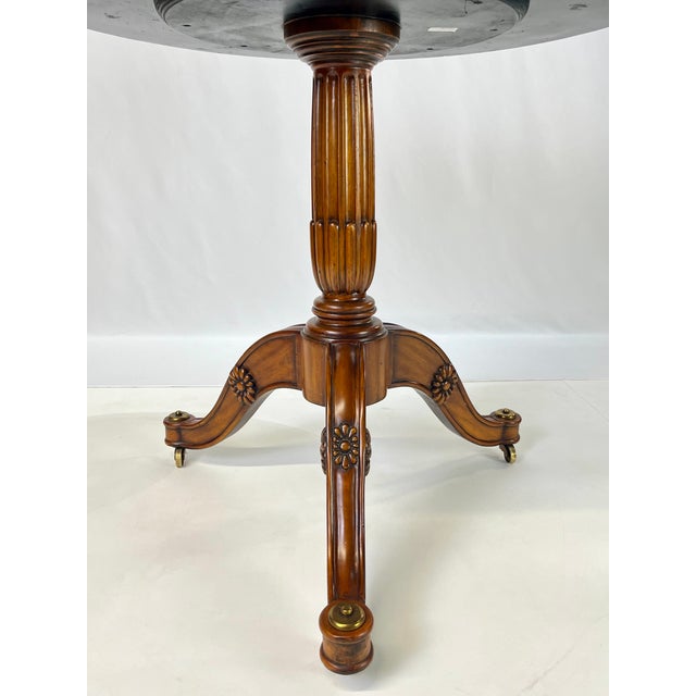 Late 20th Century Maitland-Smith Tessellated Pink Penn Shell Center Table For Sale - Image 6 of 13