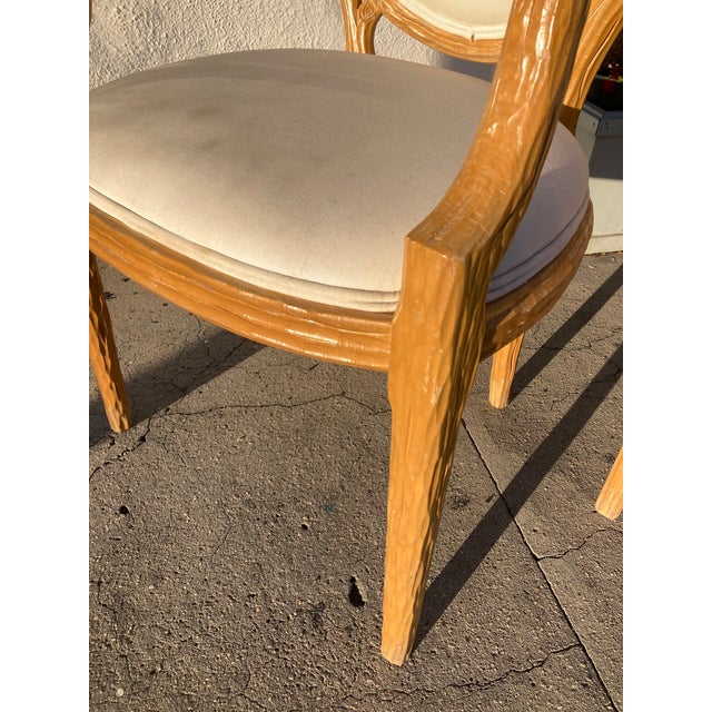 Faux Bois Fauteuils Arm Chairs - A Pair of -A For Sale - Image 10 of 13