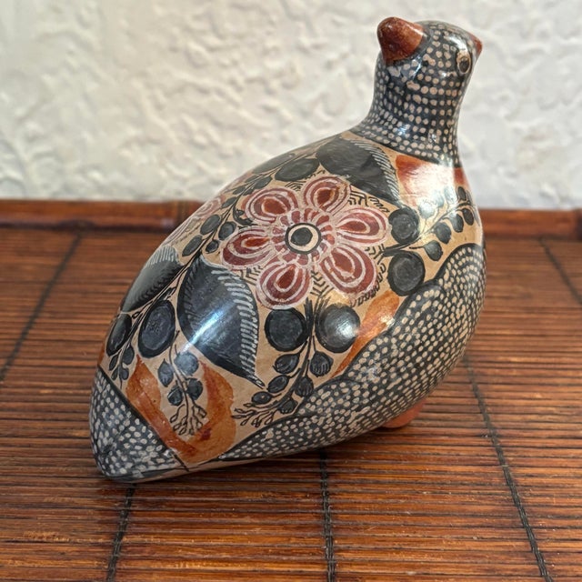 1930s Antique Mexican Tonalá Quail Bird by Amado Galván For Sale - Image 5 of 11