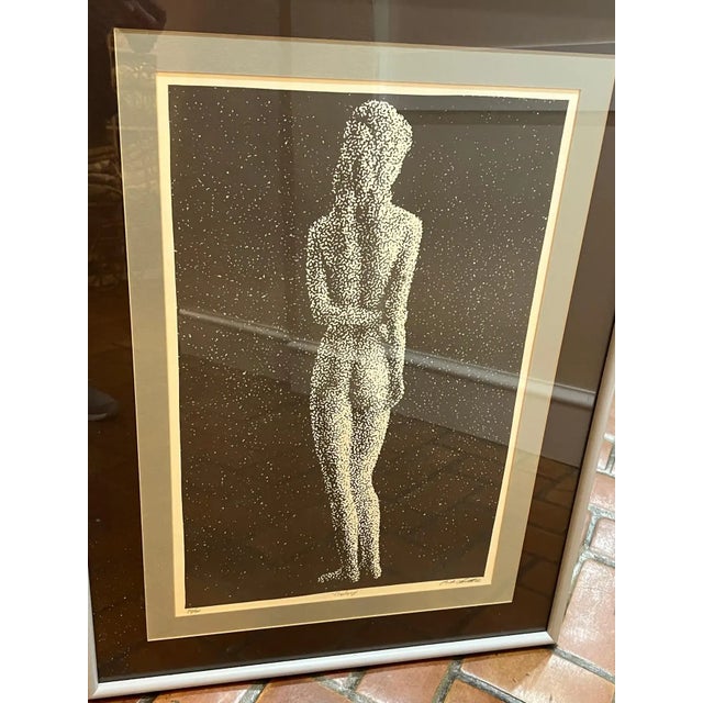 1980s Large Post Modern Nude Signed Lithograph For Sale - Image 4 of 13