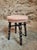 19th Century Napoleon III Stool with Painted Legs & Pink Upholstered Seat For Sale - Image 10 of 15