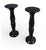 1980s Pair Black Marble Pedestals For Sale - Image 5 of 5