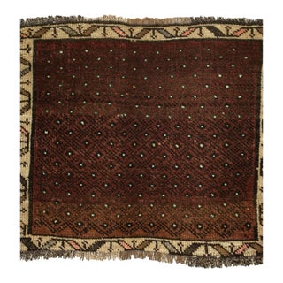 Vintage Mini Wool Rug For Sale