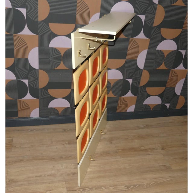 Space Age Orange Wall Coat Rack, 1970 For Sale - Image 4 of 12