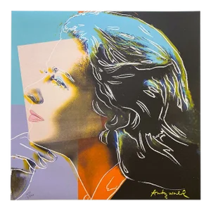 Andy Warhol Vintage 1986 Limited Edition Large Fine Art Lithograph Print "Ingrid Bergman, Herself" 1983
