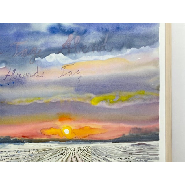 Anselm Kiefer Neo-Expressionist Lithograph Print Framed Large Exhibition Poster " the Evening of All Days, the Day of All Evenings " 2014 For Sale - Image 10 of 13