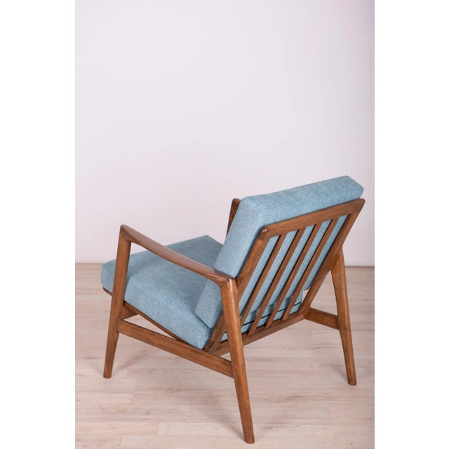 Blue Set of 300-139 Armchairs from Swarzędzka Factory, 1960s For Sale - Image 8 of 18