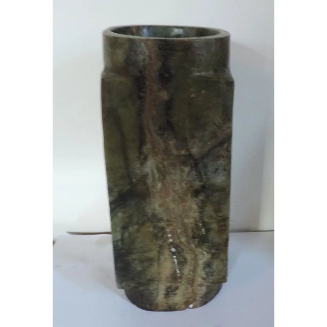 Antique Chinese Carved Stone Cong For Sale - Image 9 of 11