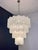 Vintage Murano Glass Tiered Chandelier with White Alabaster Glass Tube, 1990s For Sale - Image 4 of 15