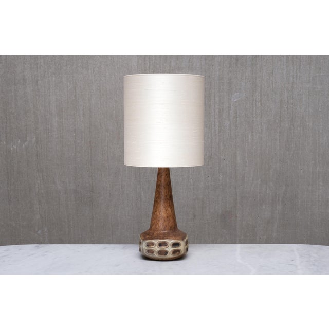 Mid-Century Modern Glazed Ceramic Table Lamp by Marianne Starck for Michael Andersen & Son, Denmark, 1960s For Sale - Image 3 of 12