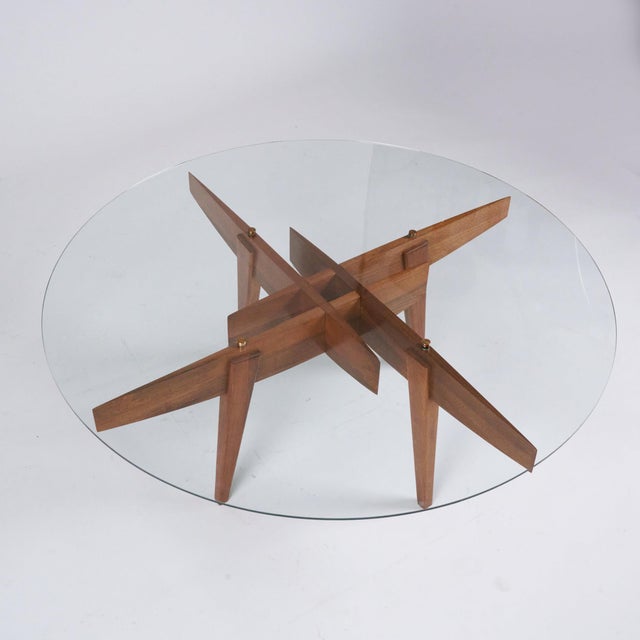 Wood Geometric Coffee Table by Gio Ponti for Giordano Chiesa, 1950s For Sale - Image 7 of 7