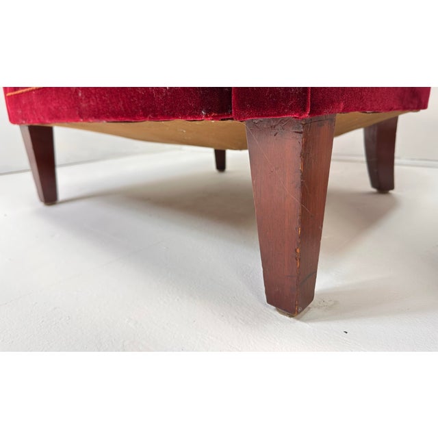 Red Pair of 1940's Swedish Lounge Chairs For Sale - Image 8 of 10