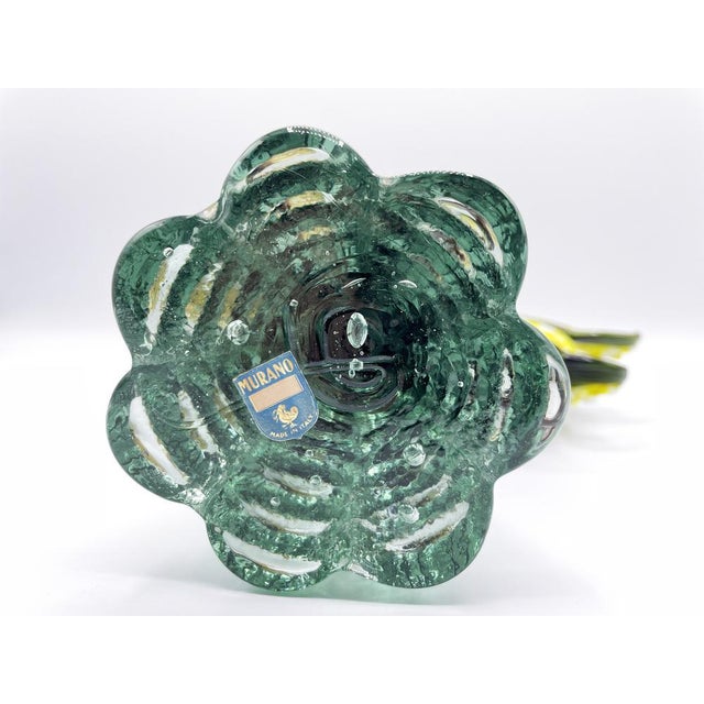 Multicolored Murano Glass Rooster Sculpture, 1950s For Sale - Image 9 of 14
