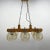 Brown Wood & Glass Ceiling Lamp, Czechoslovakia, 1970s For Sale - Image 8 of 10