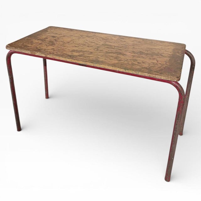 Mid-Century Industrial Children's Desk Table For Sale - Image 4 of 7