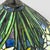 Vintage Tiffany Style Leaded Stained Glass Daffodil Table Lamp With Bronzed Fluted Base For Sale In Portland, ME - Image 6 of 14