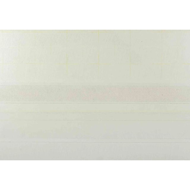 1970s Riccardo Guarnieri, Two Strips Down, Acrylic on Canvas, 1974 For Sale - Image 5 of 6