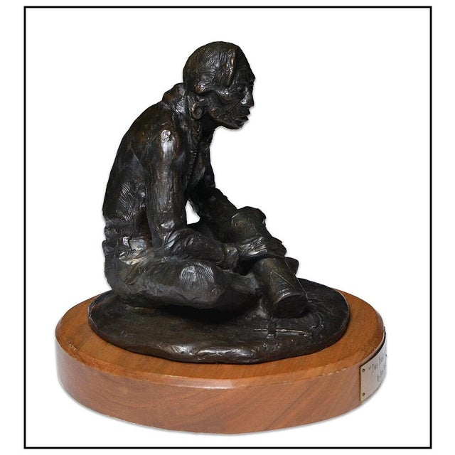 The artwork here, "Two Trails To God", is a wonderful depiction of a Native American man making a quiver, that was...