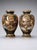 Japanese Satsuma Polychrome Vases with Gilt Decoration and Figures, 1890s, Set of 2 For Sale - Image 4 of 13