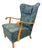 1950's Swedish High Back Lounge Chair For Sale