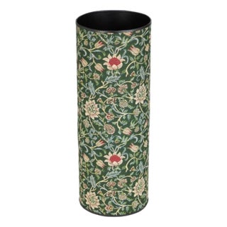 Evenlode Green Tapestry Umbrella Stand For Sale