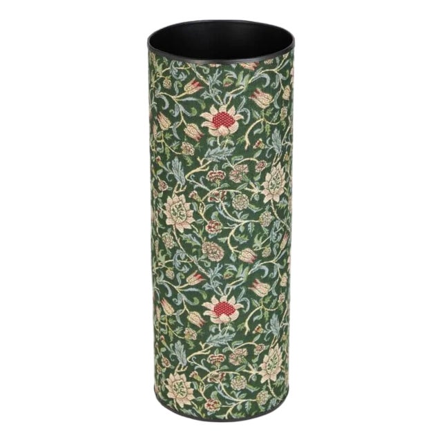 Evenlode Green Tapestry Umbrella Stand For Sale