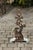 Metal French 1900s Cast Iron Umbrella Stand Depicting a Dog Sitting in Front of a Tree For Sale - Image 7 of 9