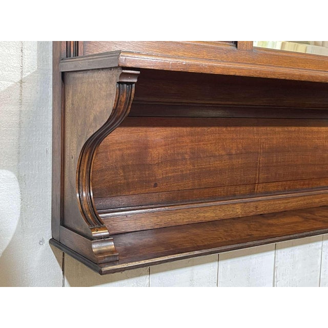 Brown Early 20th Century English Walnut Shelf For Sale - Image 8 of 11