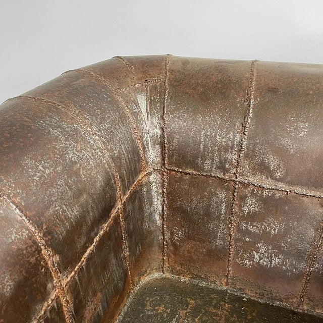 Metal Italian Modern Iron Chair by Anacleto Spazzapan, 1990s For Sale - Image 7 of 18