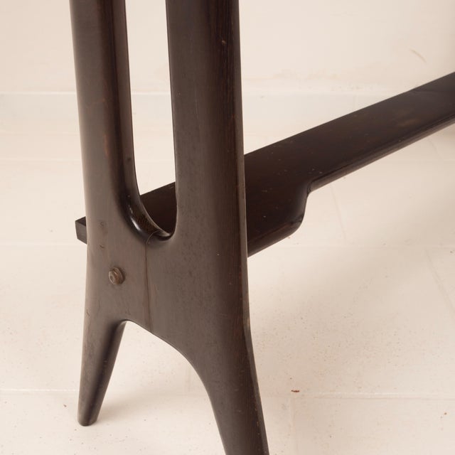 Mid-Century Modern Italian Rosewood Console Table, 1950 For Sale - Image 17 of 18