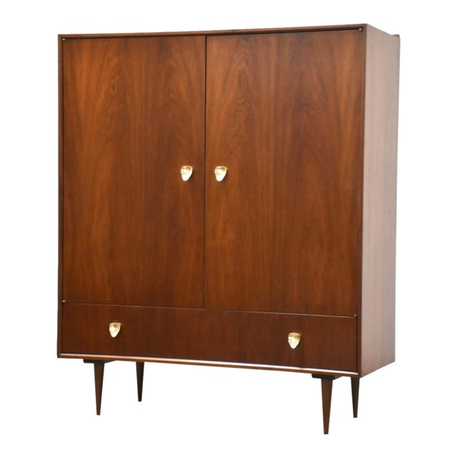 Walnut Armoire Dresser For Sale
