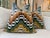 Mediterranean Pierre Frey “Fanfare” in Tentation Embroidery Down Filled Pillows - a Pair For Sale - Image 3 of 6