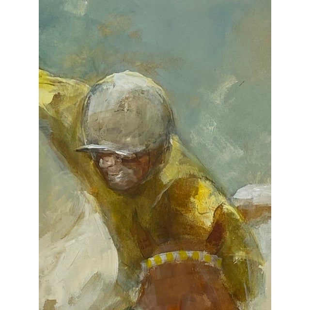 Original Scharff Equestrian Painting Framed For Sale - Image 4 of 11