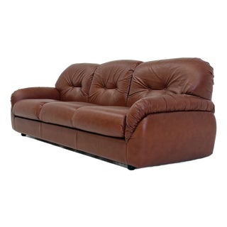 Vintage Design Sofa in Imitation Leather from Poltrona For Sale