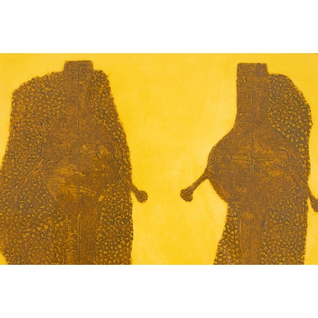 Rufino Tamayo Rufino Tamayo - Dos Figuras, 1976 Signed Aquatint Etching 61/75 - Abstract Art For Sale - Image 4 of 6
