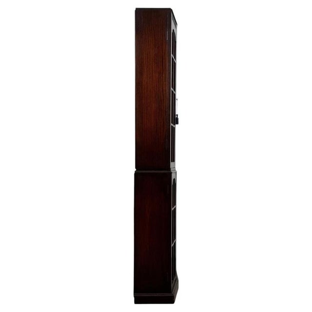 2000 - 2009 Early 20th Century Antique English Glazed Oak Display Cabinet For Sale - Image 5 of 10