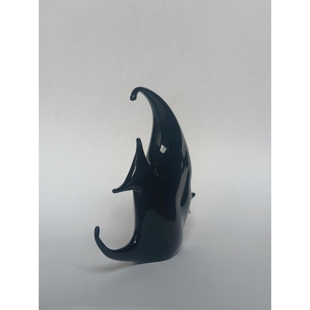 Black Murano Glass Fish Figure by Vincenzo Nason, 1970s For Sale - Image 6 of 9