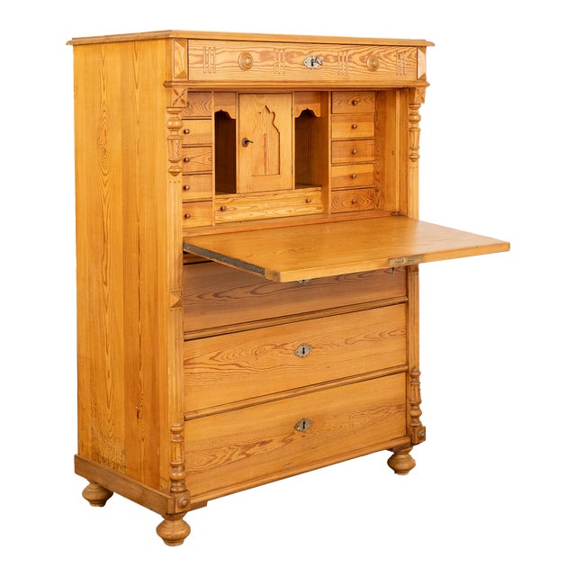 Antique Pine Secretary Desk, Sweden Circa 1890 Chairish