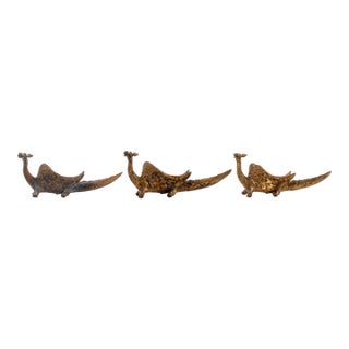 Louis Mendez Gilt Bronze Dragon Sculptures, 3 For Sale