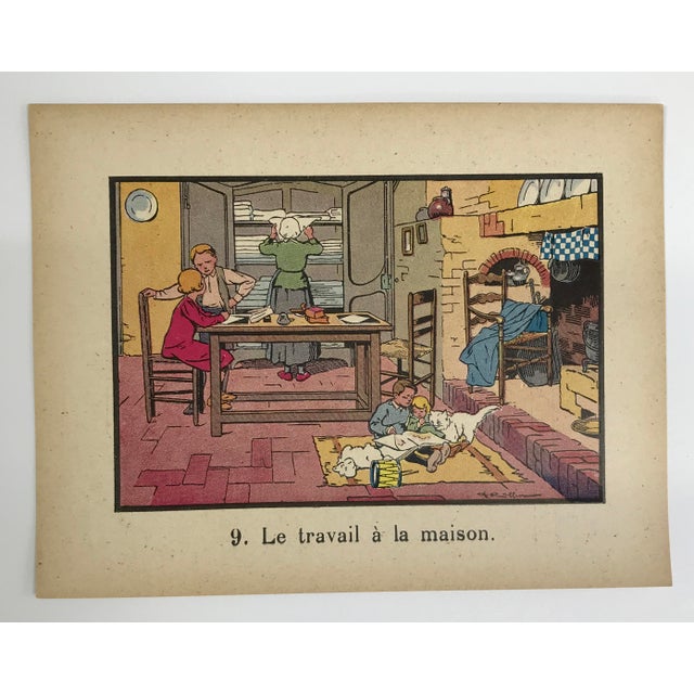 This illustration is representative of a genre widely used in early French educational publishing, particularly in primary...