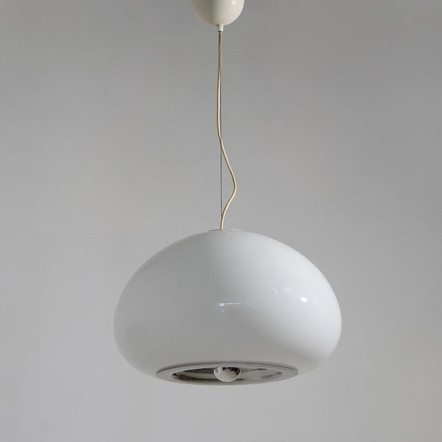 Black and White Chandelier by the Castiglioni Brothers for Flos, 1960s For Sale - Image 13 of 13